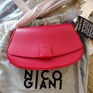 Nico Giani gorgeous Red Lobivia Mini crossbody bag. NWT
